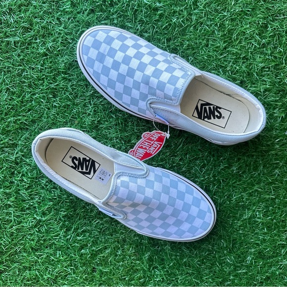Vans Classic Slip On Checkerboard Baby Blue - Picture 4 of 8